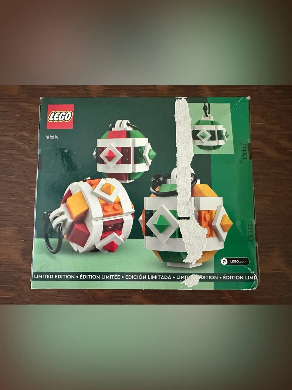 BNIB! RETIRED SET LEGO (40604) Hanging Ornaments Christmas Tree Decor